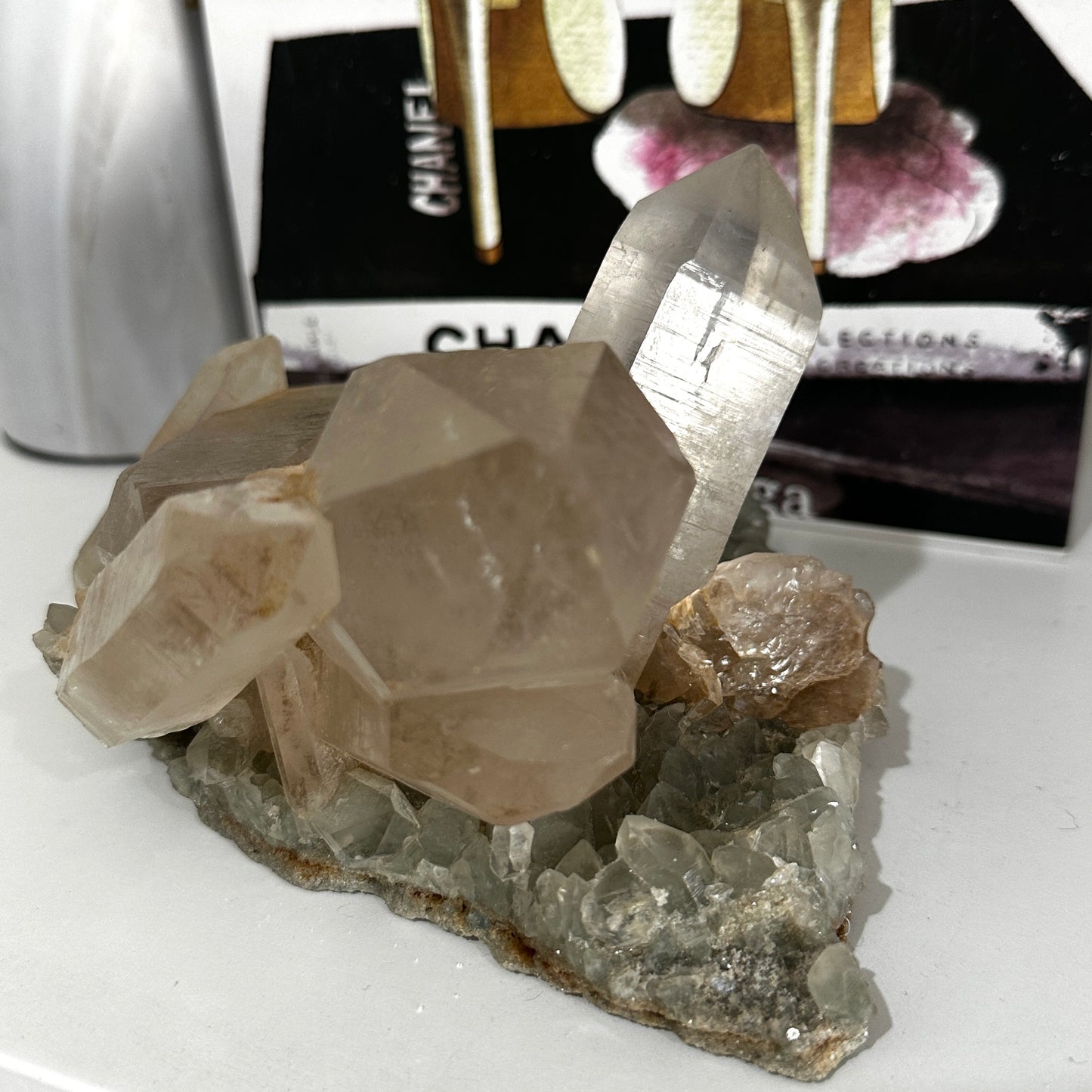 Smoky Himalayan Quartz with Chlorite